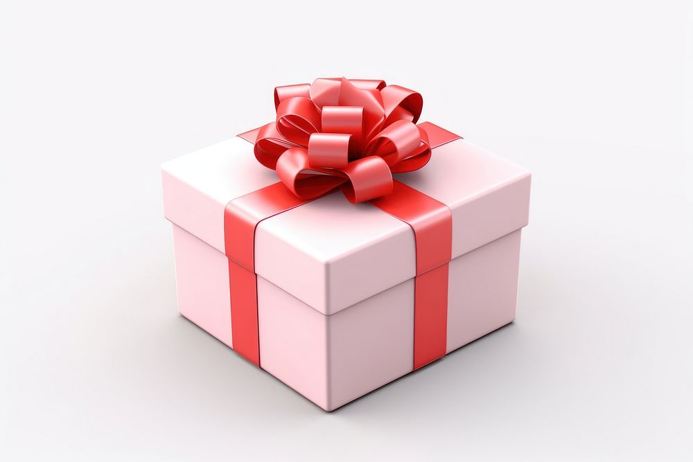 Gift box white background celebration. AI generated Image by rawpixel.