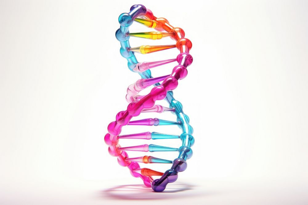 DNA accessories white background accessory research. AI generated Image by rawpixel.
