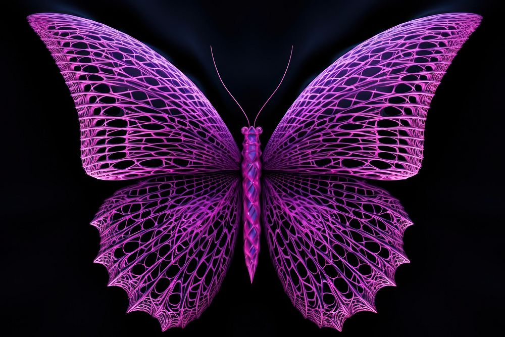 Butterfly purple pattern insect. AI generated Image by rawpixel.