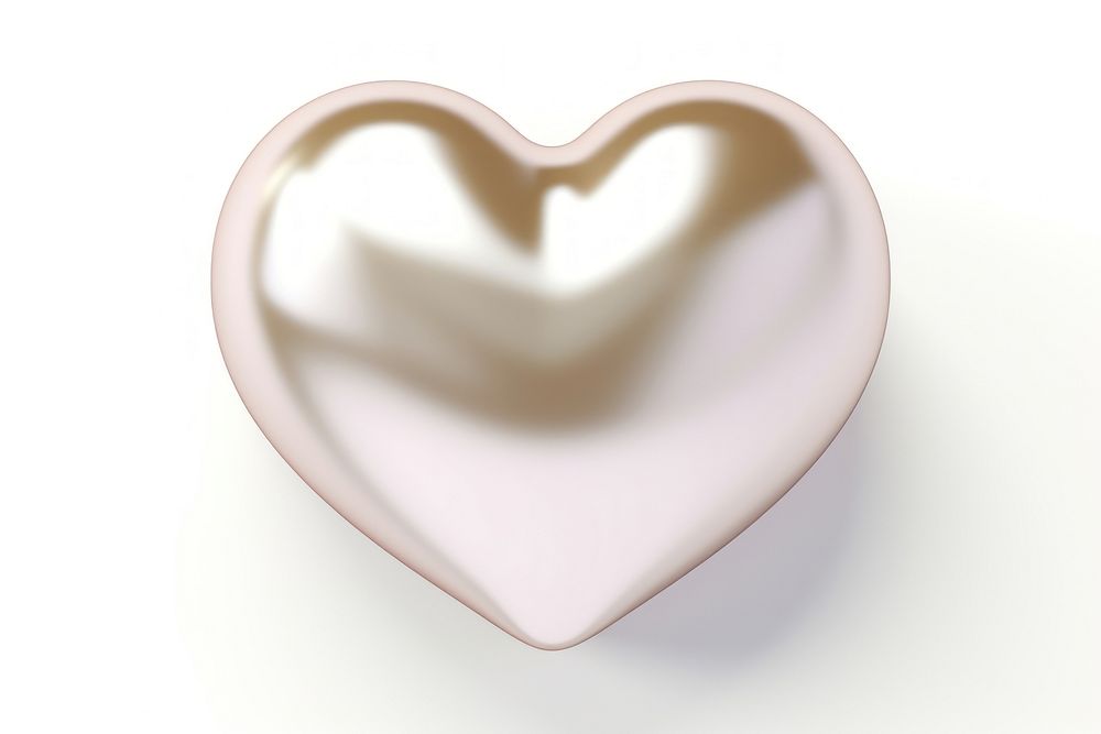 Heart white background jewelry circle. AI generated Image by rawpixel.