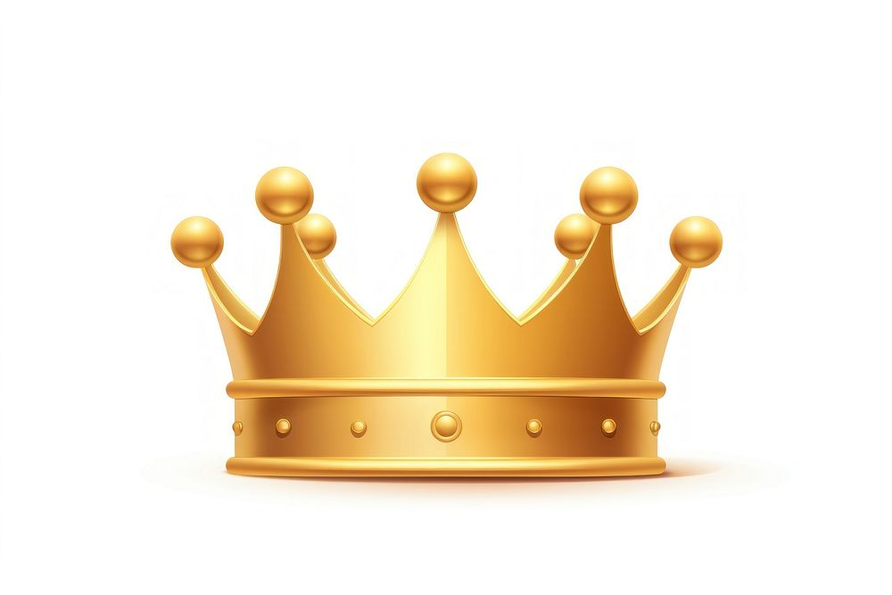 Gold crown icon white background accessories chandelier. AI generated Image by rawpixel.