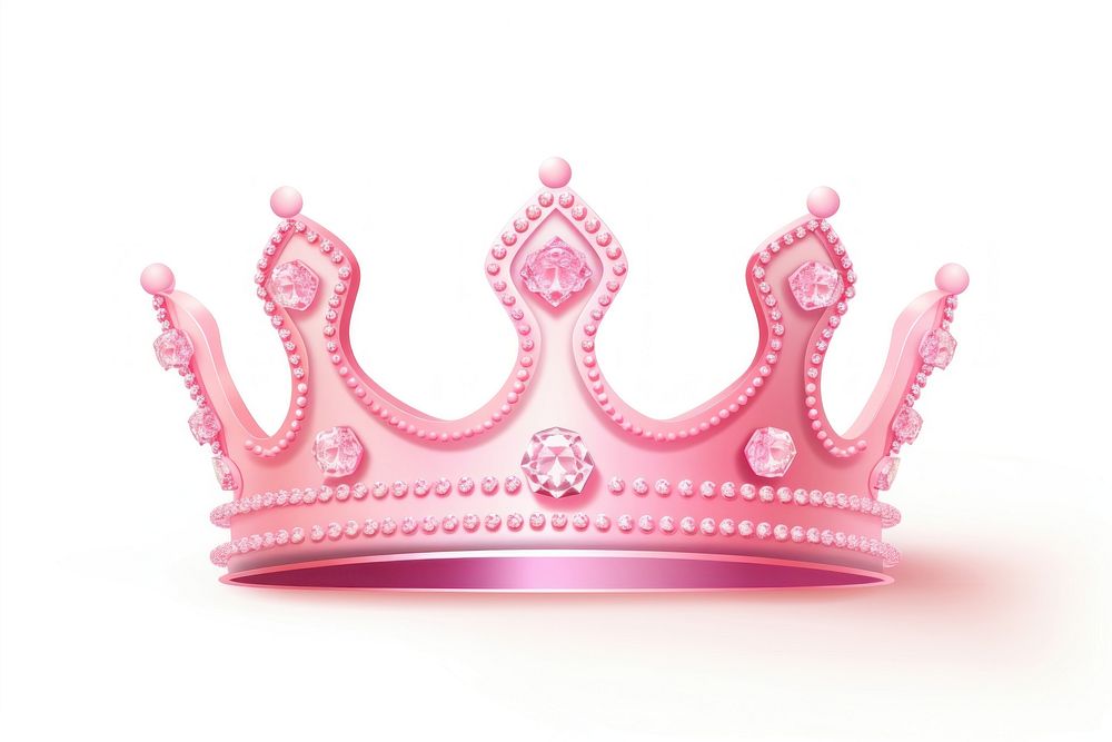 Princess crown jewelry tiara white background. AI generated Image by rawpixel.