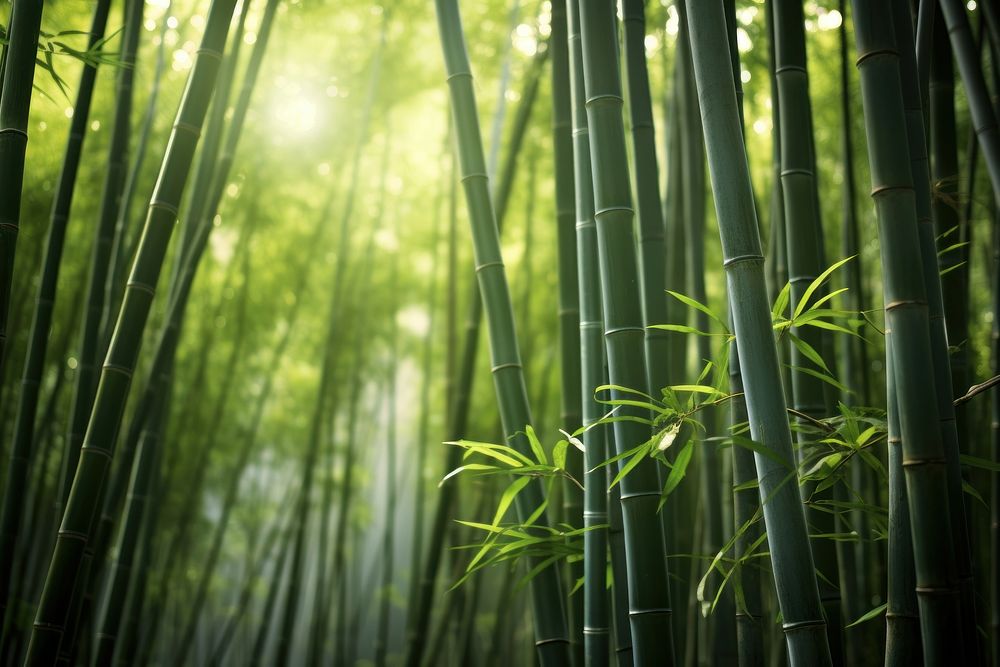 Bamboo forest plant tranquility backgrounds. AI generated Image by rawpixel.