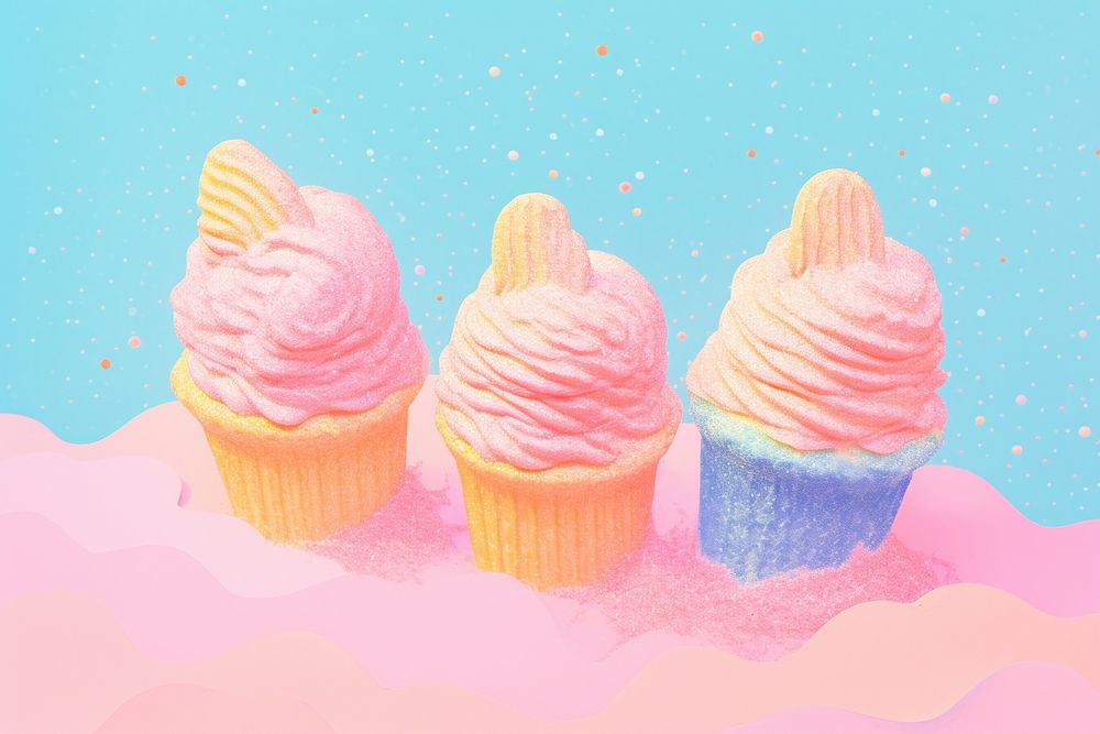 Dessert dessert cupcake icing. AI generated Image by rawpixel.