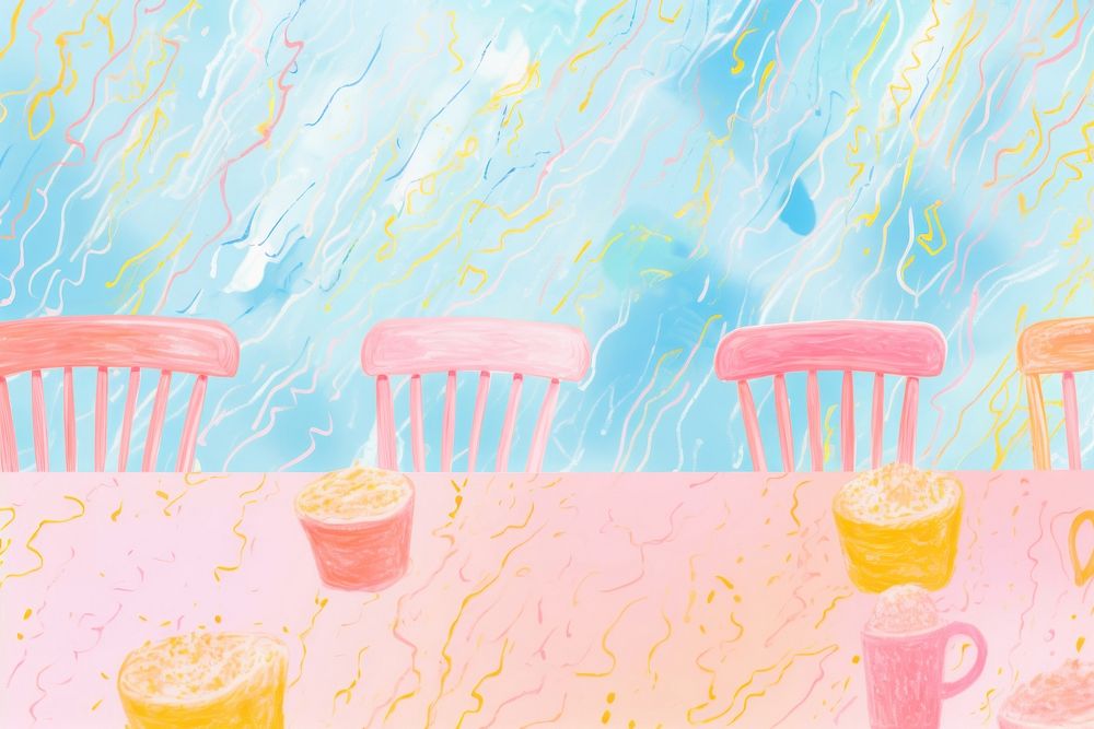Restaurant backgrounds painting drawing. AI generated Image by rawpixel.