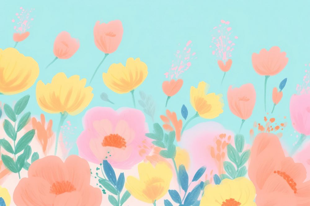 Spring flowers backgrounds outdoors pattern. AI generated Image by rawpixel.