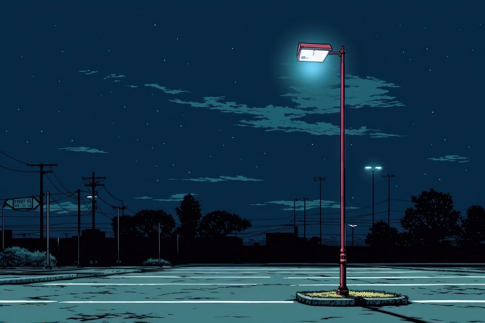 Street light city outdoors lighting. AI generated Image by rawpixel.