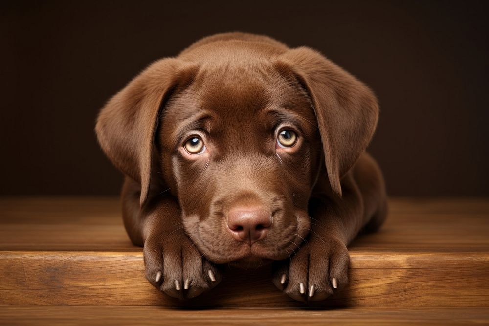 Brown labrador puppy mammal animal dog. AI generated Image by rawpixel.