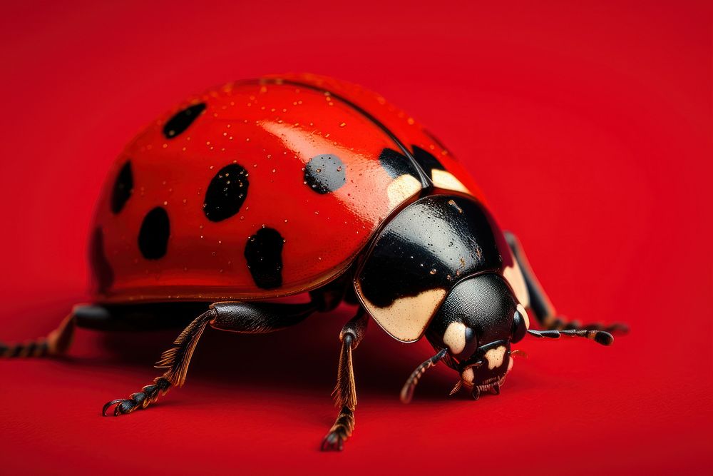 Ladybug animal insect red. AI generated Image by rawpixel.