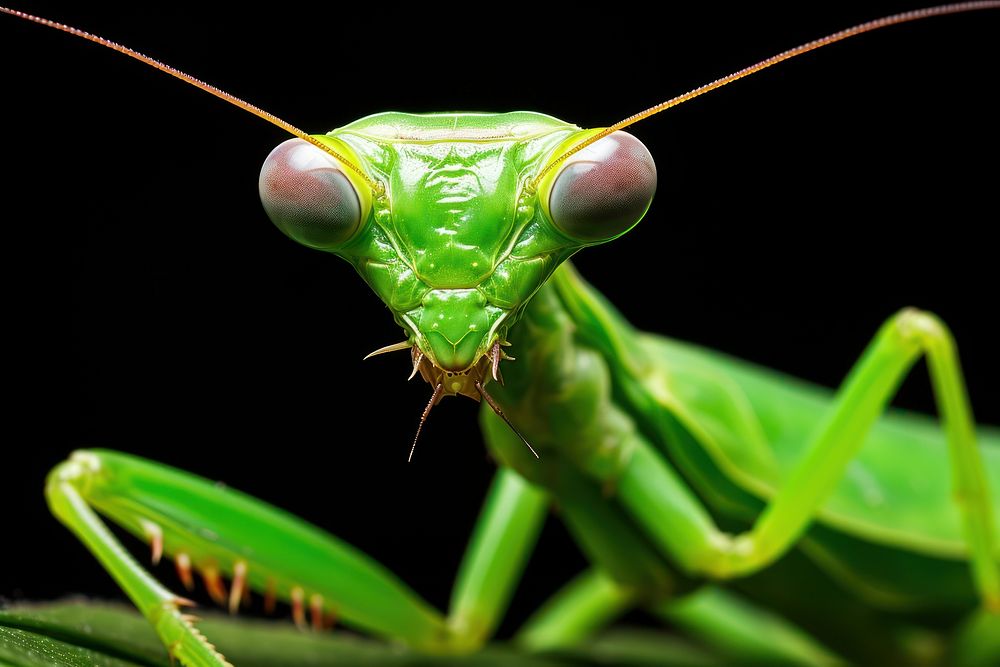 Praying mantis animal insect green. AI generated Image by rawpixel.
