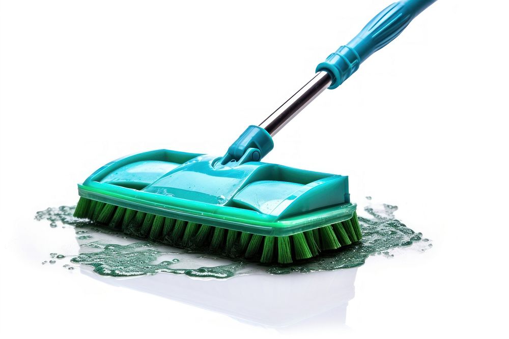 Scubber cleaning brush white background. AI generated Image by rawpixel.