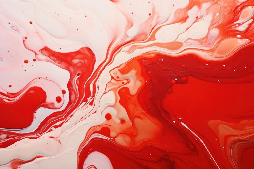 Red and white acrylic abstract painting backgrounds. AI generated Image by rawpixel.