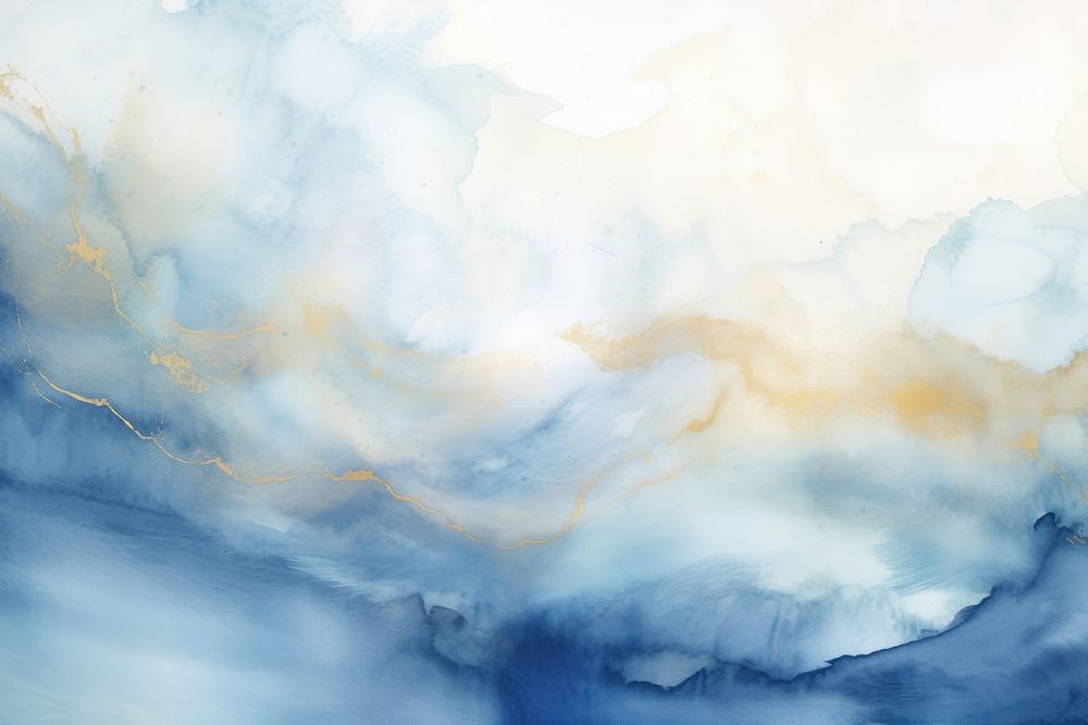 Blue ocean nature backgrounds painting. | Premium Photo Illustration ...