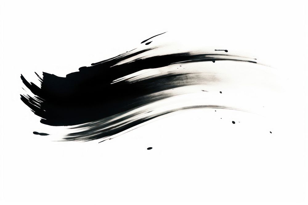 Brush backgrounds black white. AI generated Image by rawpixel.