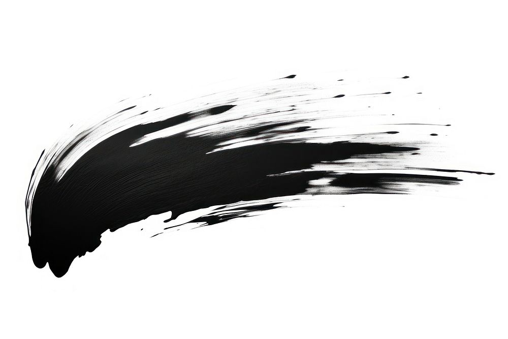 Brush black white ink. AI generated Image by rawpixel.