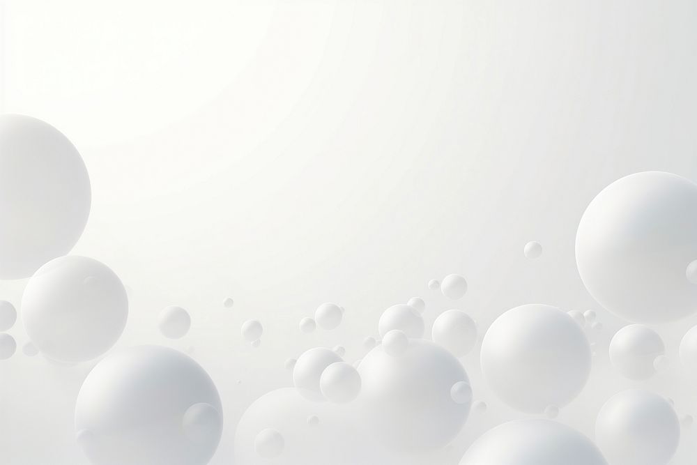 Bubbles white backgrounds simplicity. AI generated Image by rawpixel.