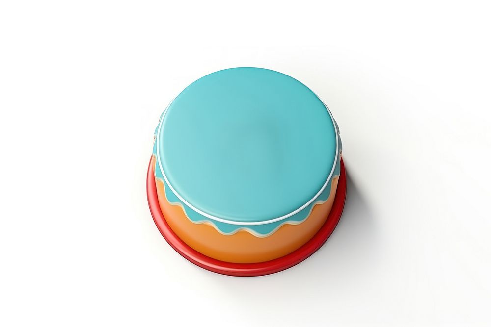 Birthday cake white background confectionery turquoise. AI generated Image by rawpixel.
