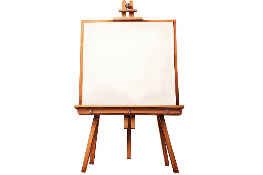 Easel white background architecture creativity. AI generated Image by rawpixel.