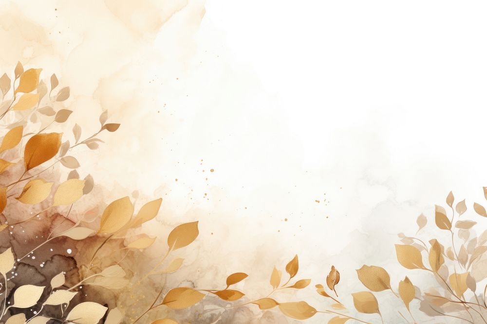 Hint of autumn leaves backgrounds painting pattern. AI generated Image by rawpixel.