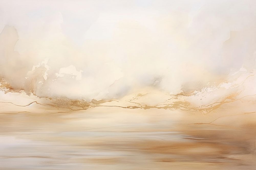 Hint of field horizon painting backgrounds nature. AI generated Image by rawpixel.