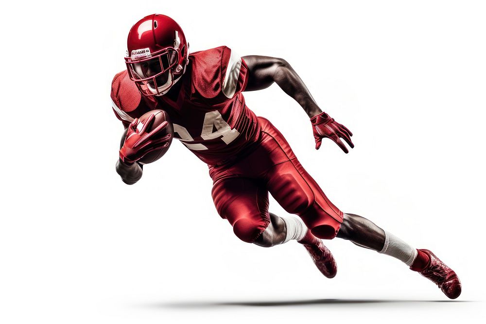 American footballer helmet sports adult. AI generated Image by rawpixel.