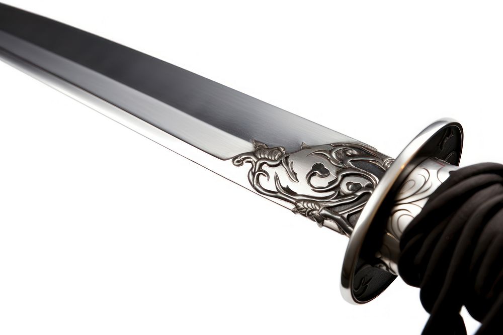 Japanese Katana Sword sword weapon dagger. AI generated Image by rawpixel.