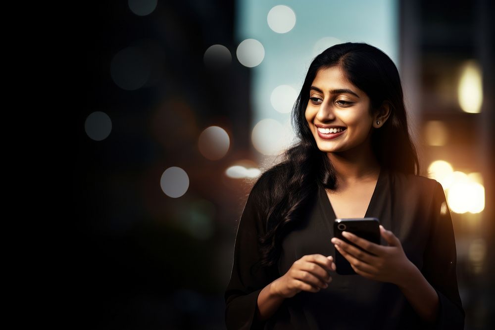 Indian woman smiling light smile adult. AI generated Image by rawpixel.