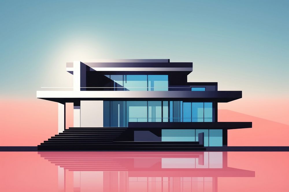 Architecture building house transportation. AI generated Image by rawpixel.