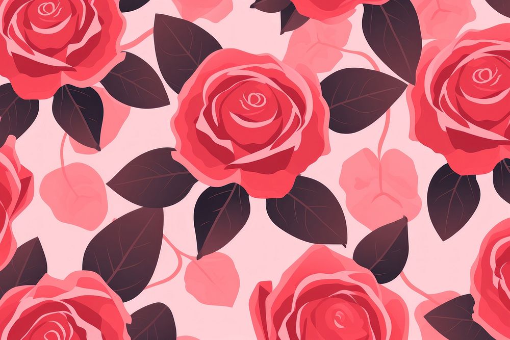 Rose pattern backgrounds flower. AI generated Image by rawpixel.