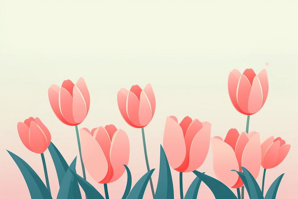 Tulip flowers backgrounds plant inflorescence. AI generated Image by rawpixel.