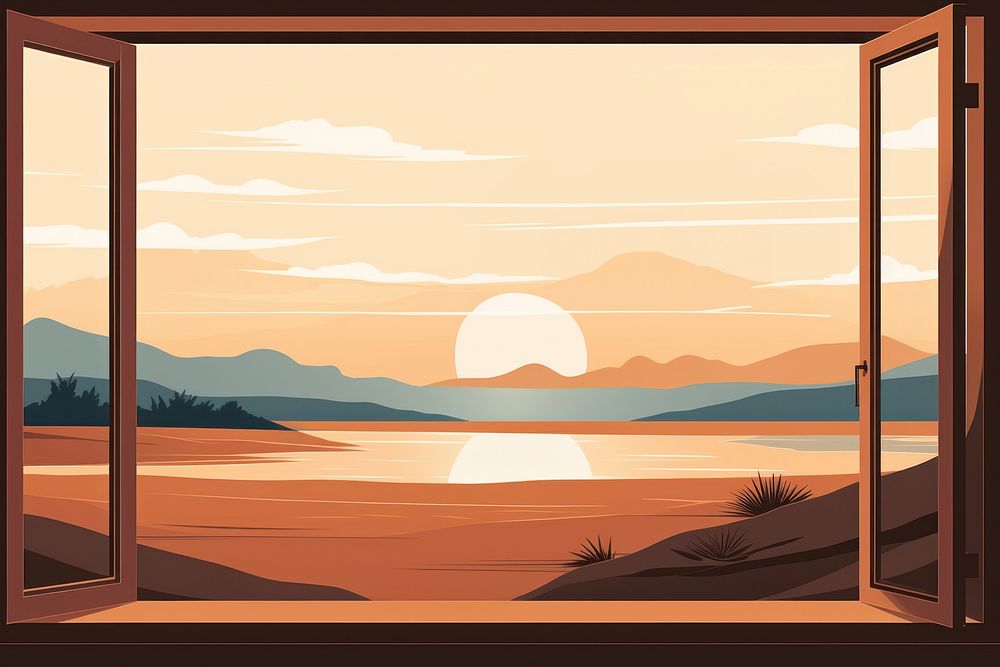 Window frame open beautiful scenery | Premium Photo Illustration - rawpixel