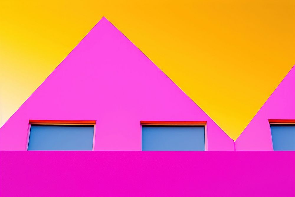 Sunset building purple architecture outdoors. AI generated Image by rawpixel.