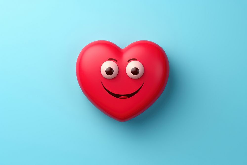 Heart character cartoon anthropomorphic representation celebration. AI generated Image by rawpixel.