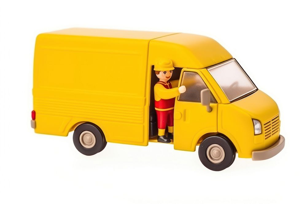 Delivery truck vehicle cartoon van. AI generated Image by rawpixel.