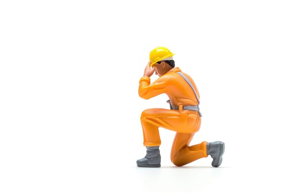 Construction worker in pose hardhat helmet adult. AI generated Image by rawpixel.