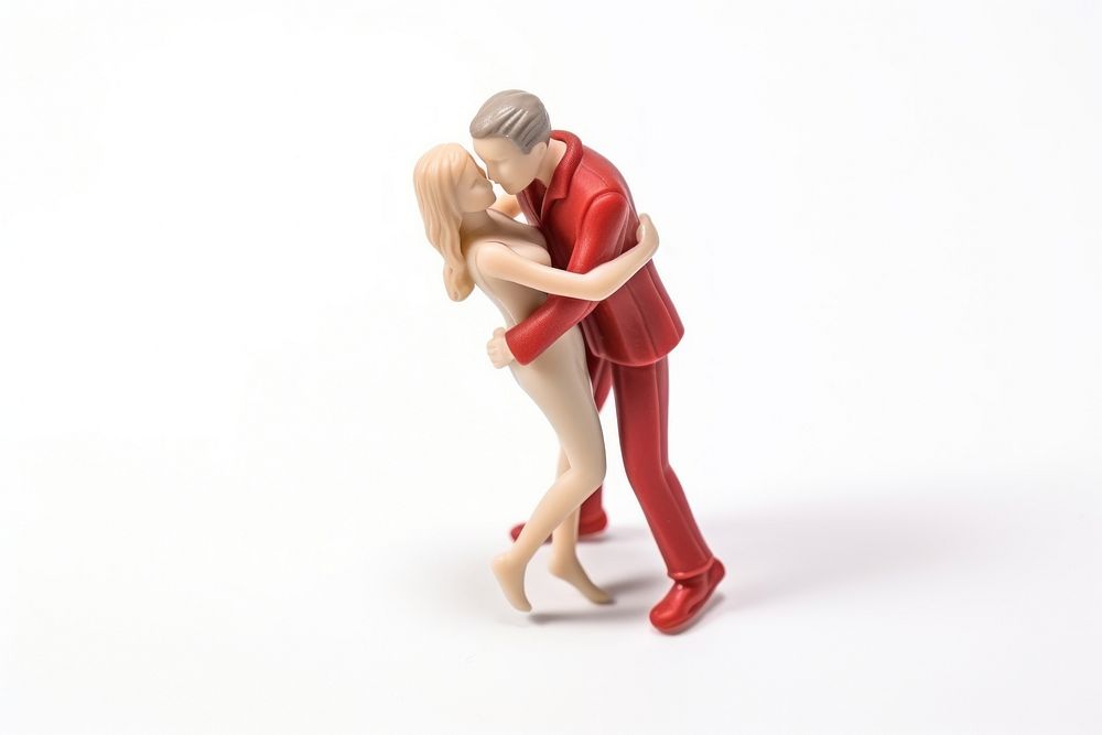 Couple hugging figurine adult toy. AI generated Image by rawpixel.