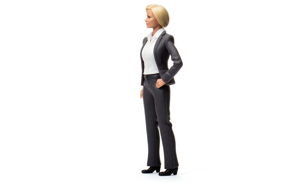 Female businessman blazer adult white background. AI generated Image by rawpixel.
