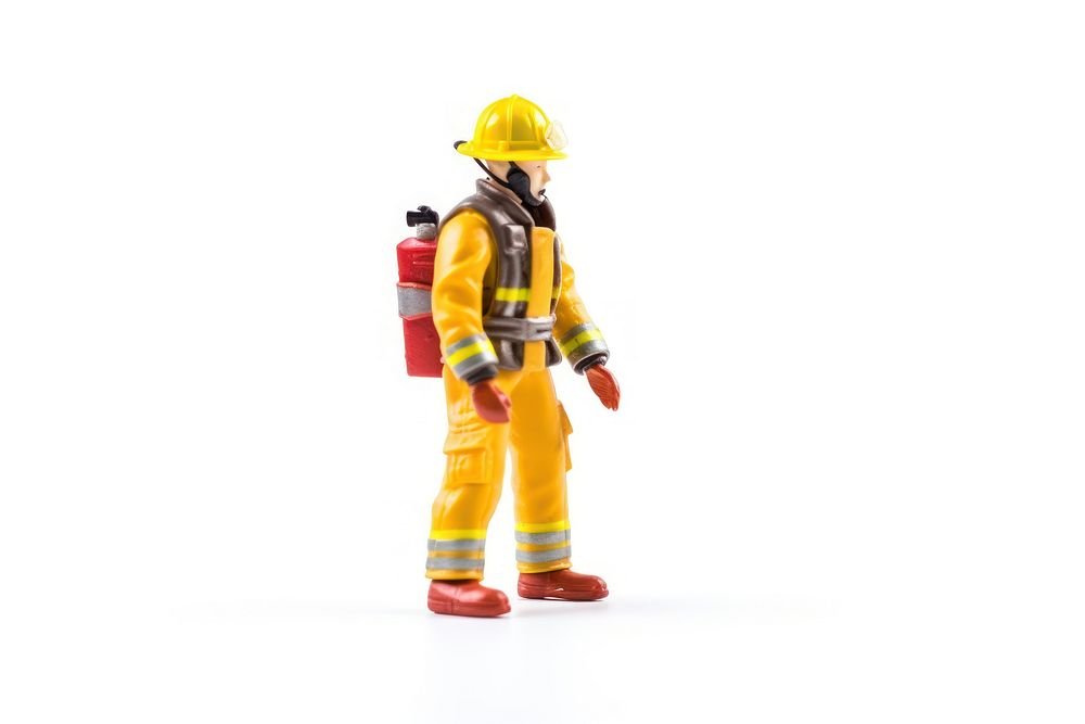 Firefighter hardhat helmet white background. AI generated Image by rawpixel.