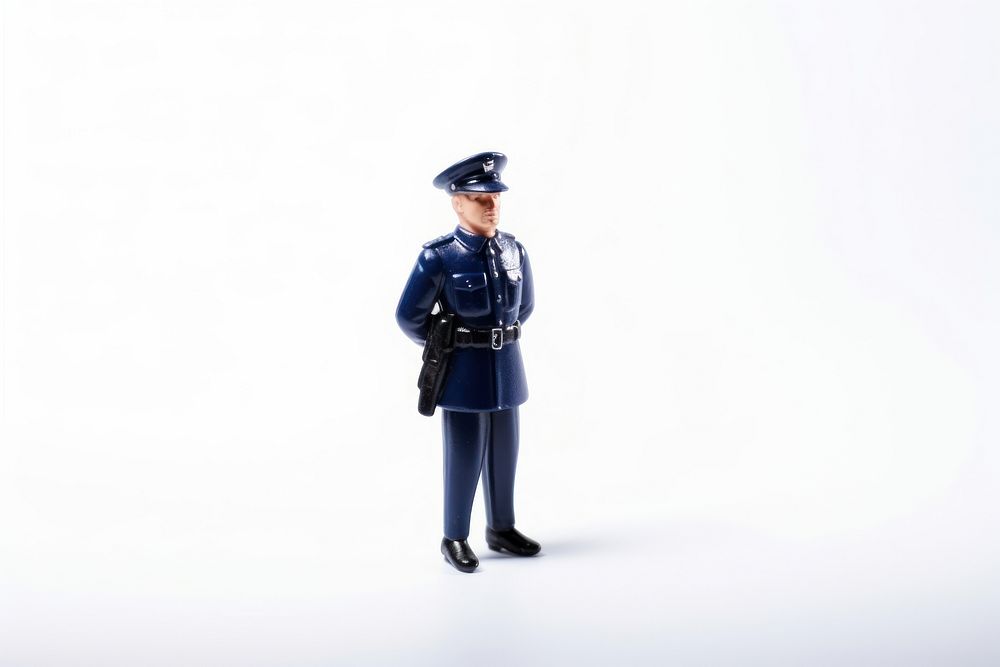 Policeman officer white background accessories. AI generated Image by rawpixel.