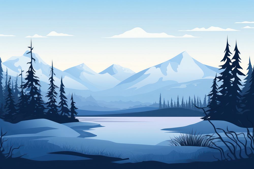 Alaska wilderness landscape outdoors. AI generated Image by rawpixel.