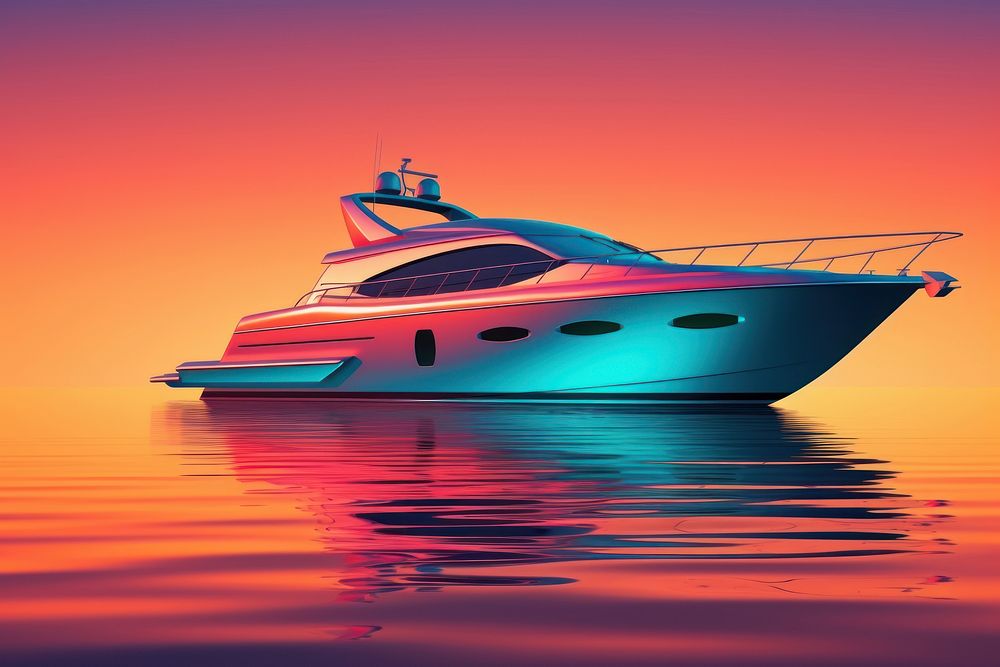 Luxury boat vehicle yacht transportation. AI generated Image by rawpixel.