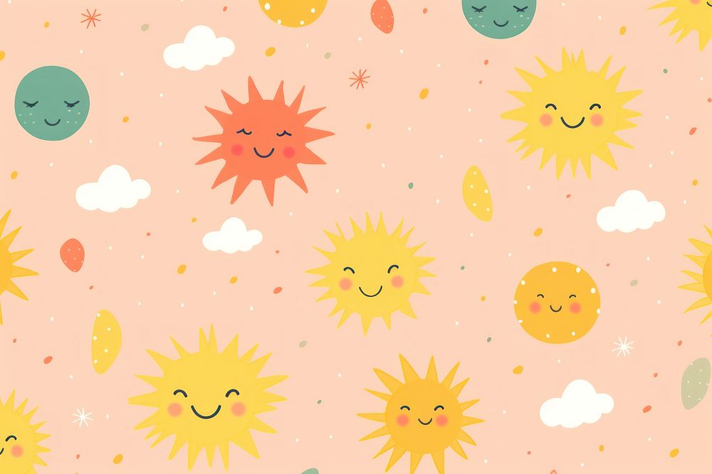 Sun pattern backgrounds creativity. AI generated Image by rawpixel.