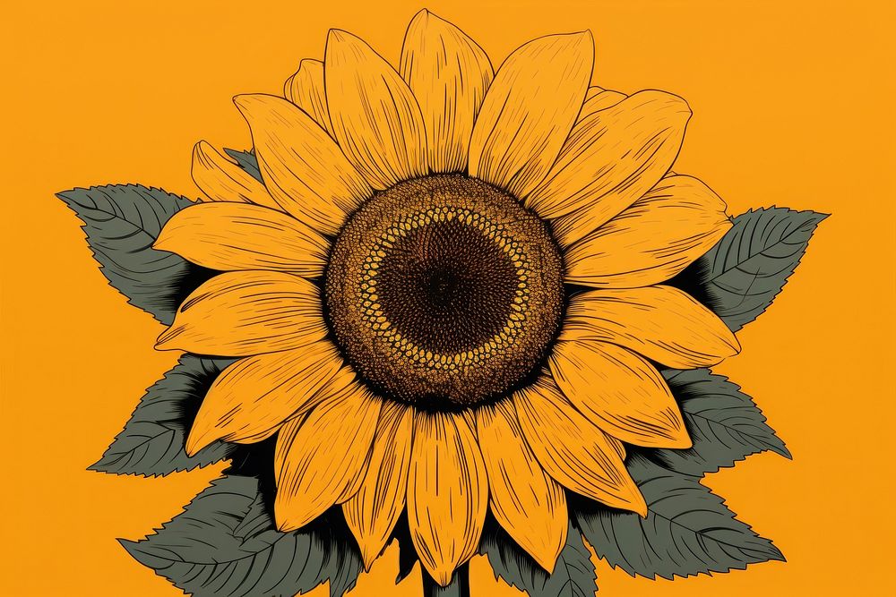 Sunflower nature plant inflorescence. AI generated Image by rawpixel.