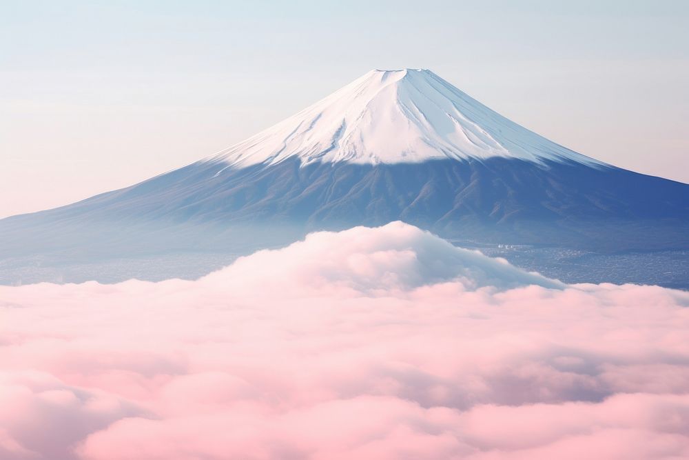 Mountain Fuji mountain outdoors volcano. AI generated Image by rawpixel.