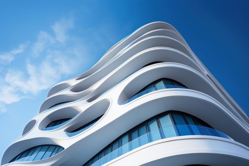 Building architecture city blue. AI generated Image by rawpixel.