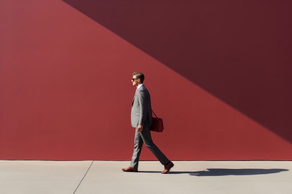 Businessman standing footwear walking. AI generated Image by rawpixel.
