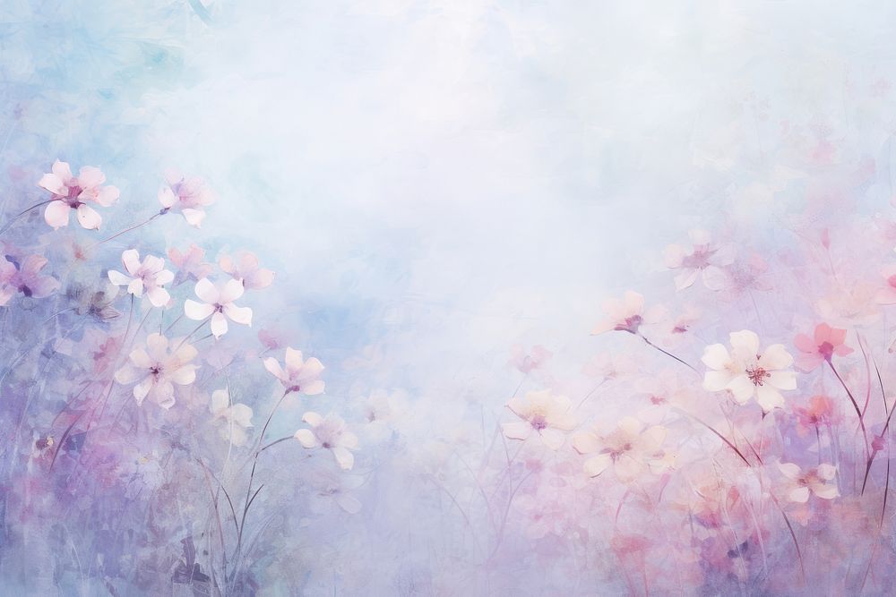 Flower backgrounds outdoors painting. AI generated Image by rawpixel.