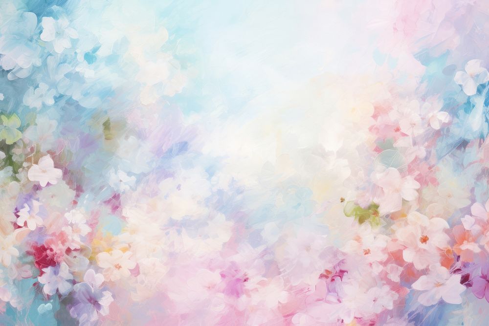 Flower painting backgrounds nature. AI generated Image by rawpixel.