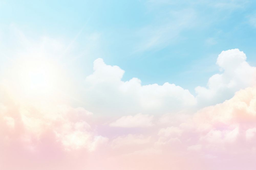 Sun and cloud backgrounds sunlight outdoors. AI generated Image by rawpixel.
