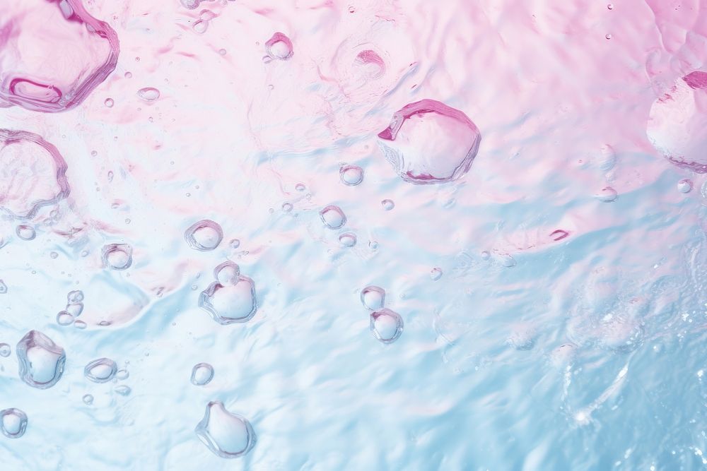 Water surface backgrounds bubble petal. AI generated Image by rawpixel.